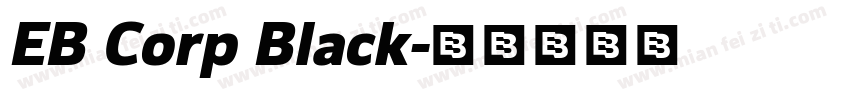 EB Corp Black字体转换